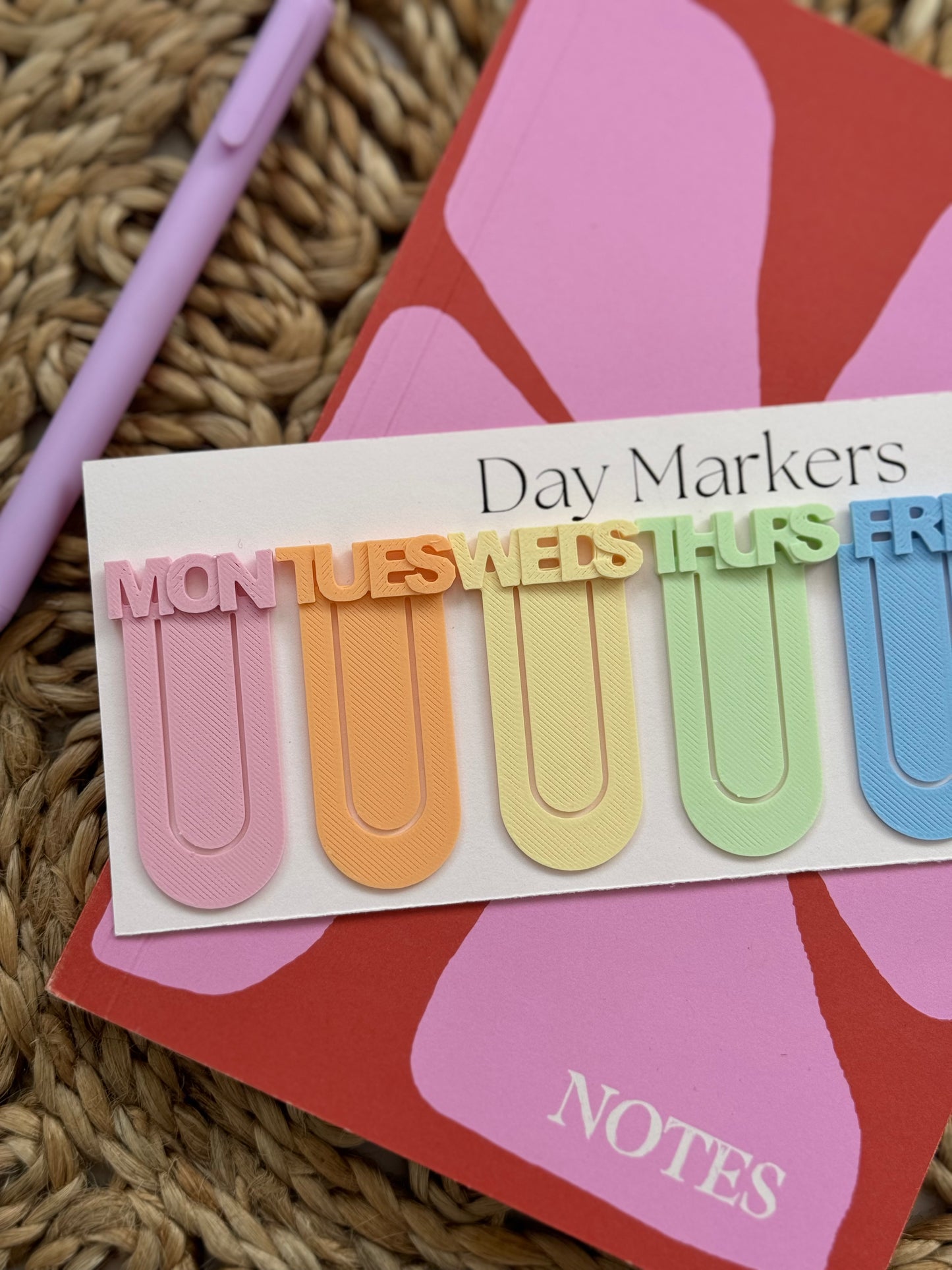Pastel Day Markers