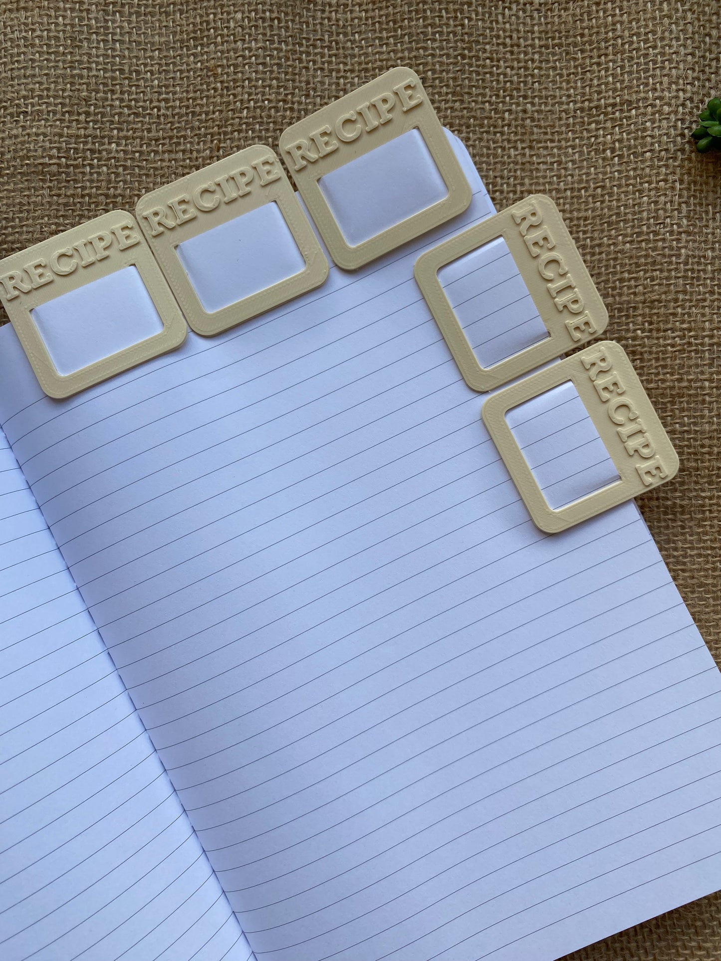 Cream Recipe Markers