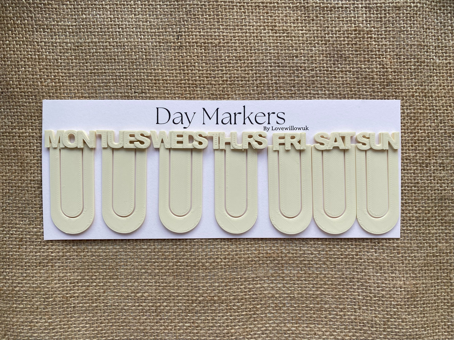 Cream Day Markers