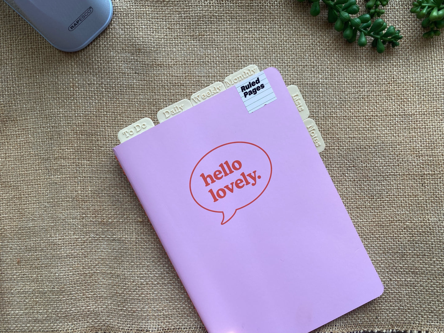 Cream Planner Tabs