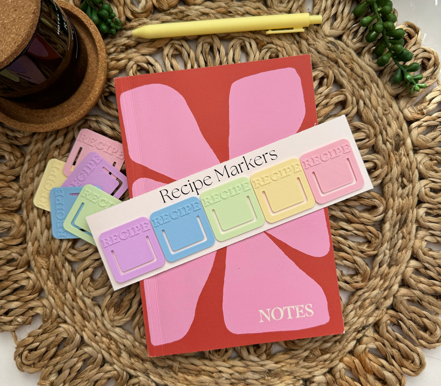 Pastel Recipe Markers