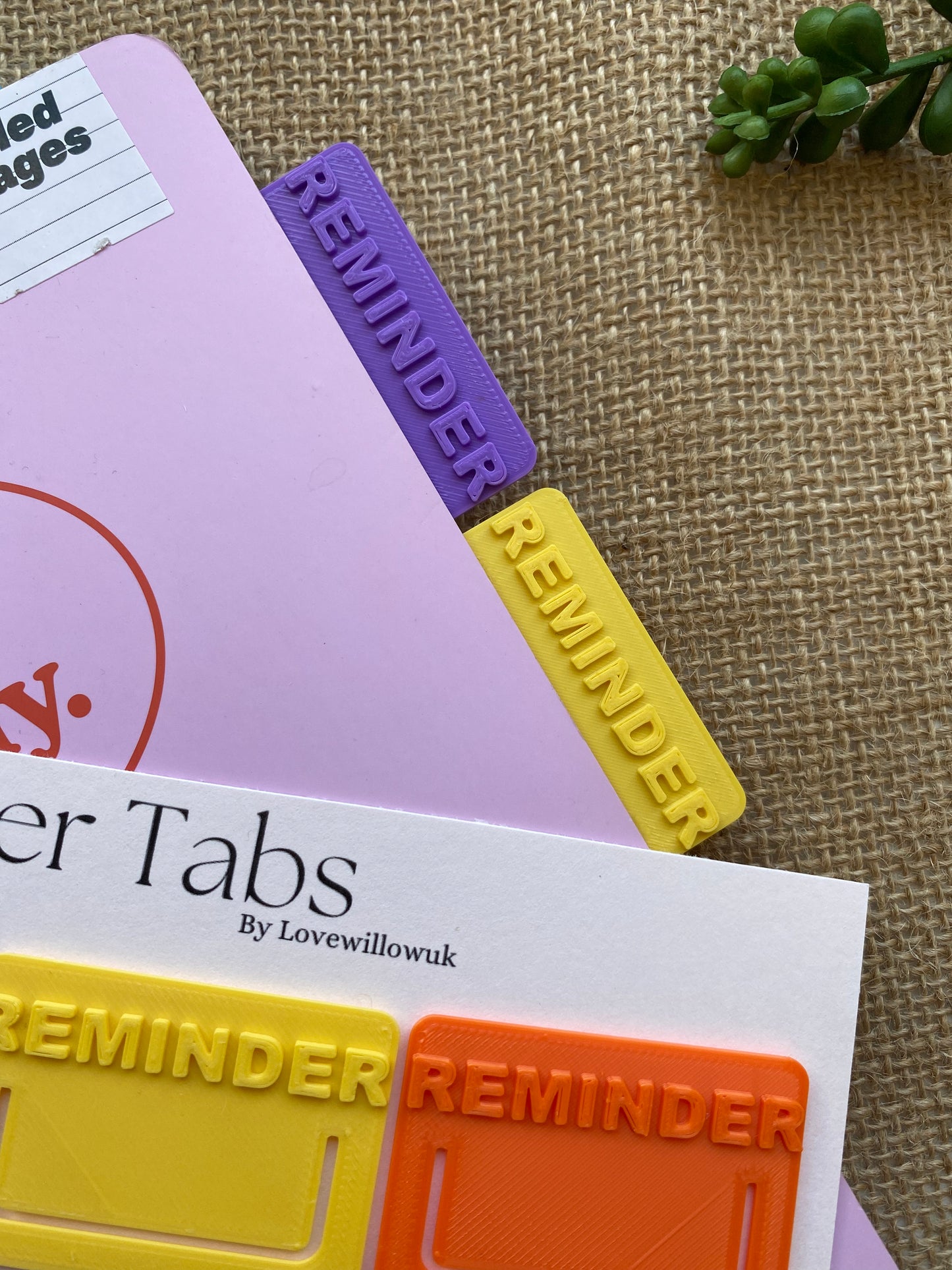 Reminder Tabs