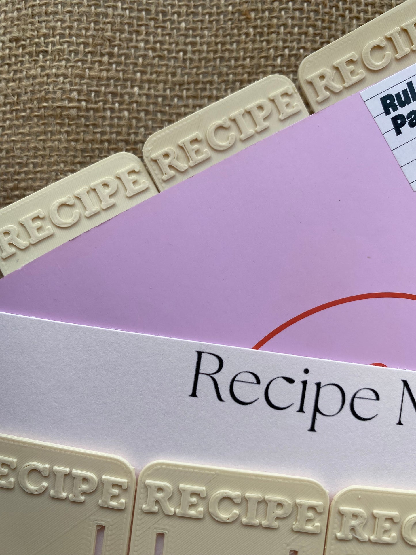 Cream Recipe Markers