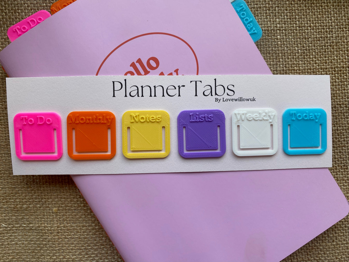 Colourful Planner Tabs