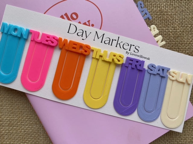 Colourful Day Markers