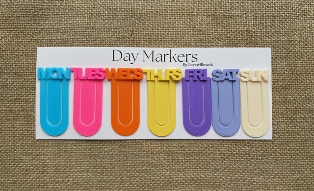 Colourful Day Markers