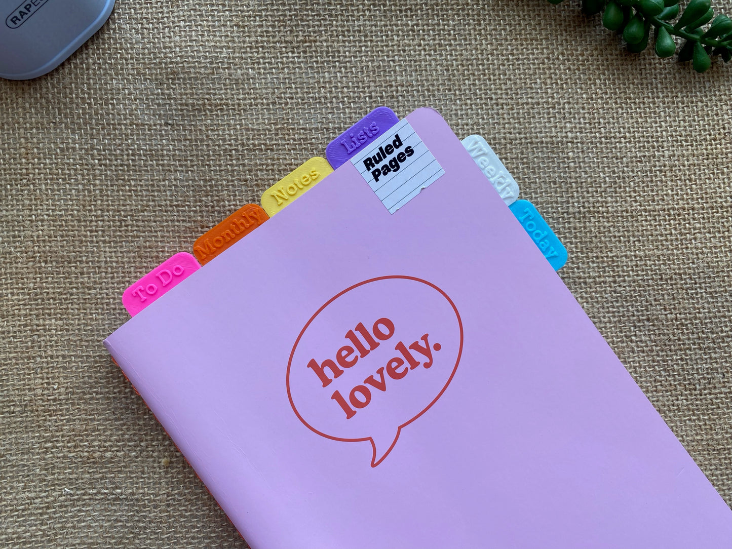 Colourful Planner Tabs