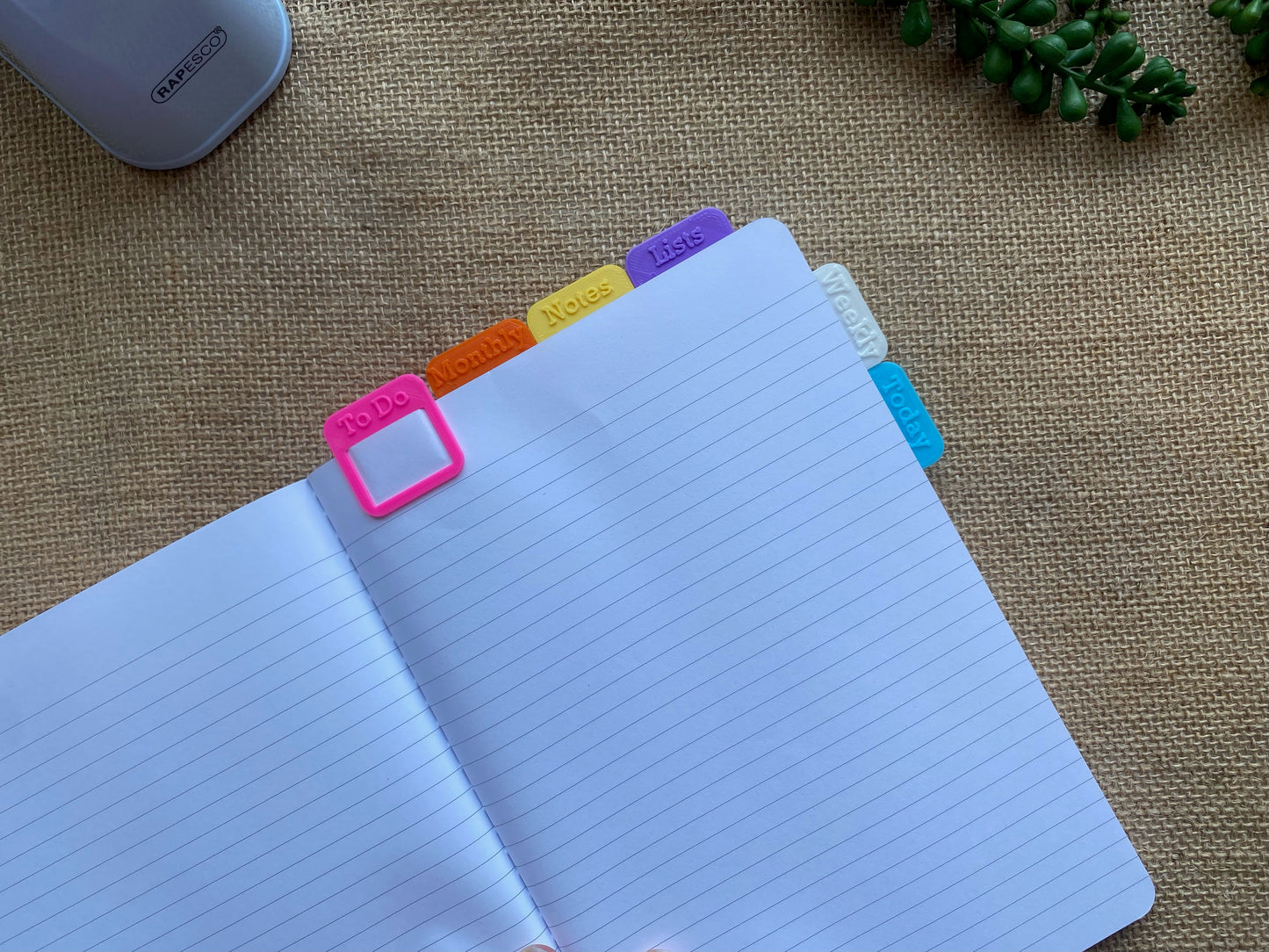 Colourful Planner Tabs